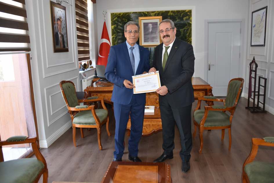 Milli Emlak Müdürü AKSUN’dan Kaymakamımız SAĞLAM’a Veda Ziyareti.